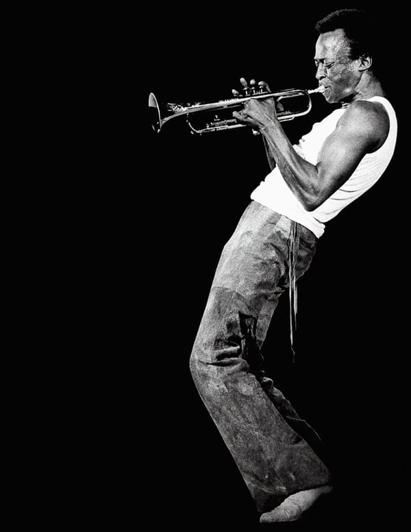 Miles Davis: Jazz legend whose innovation forever changed global music.
